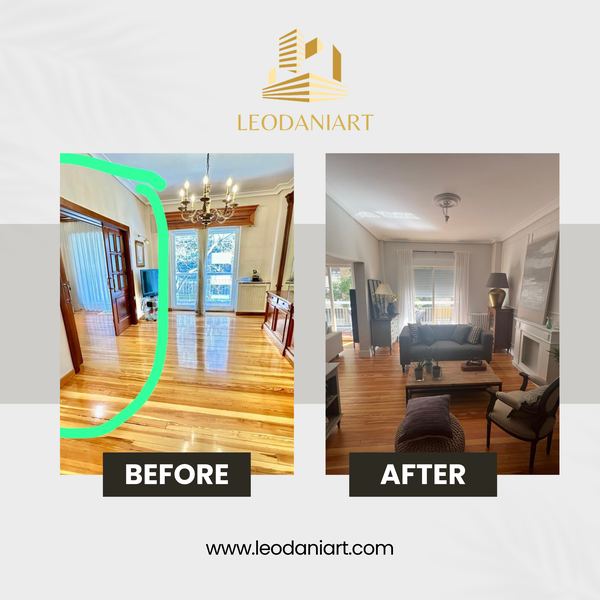 Salón – pintura y renovación – trabajo de Leodaniart
