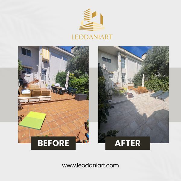 Patio – nuevo solado – trabajo de Leodaniart